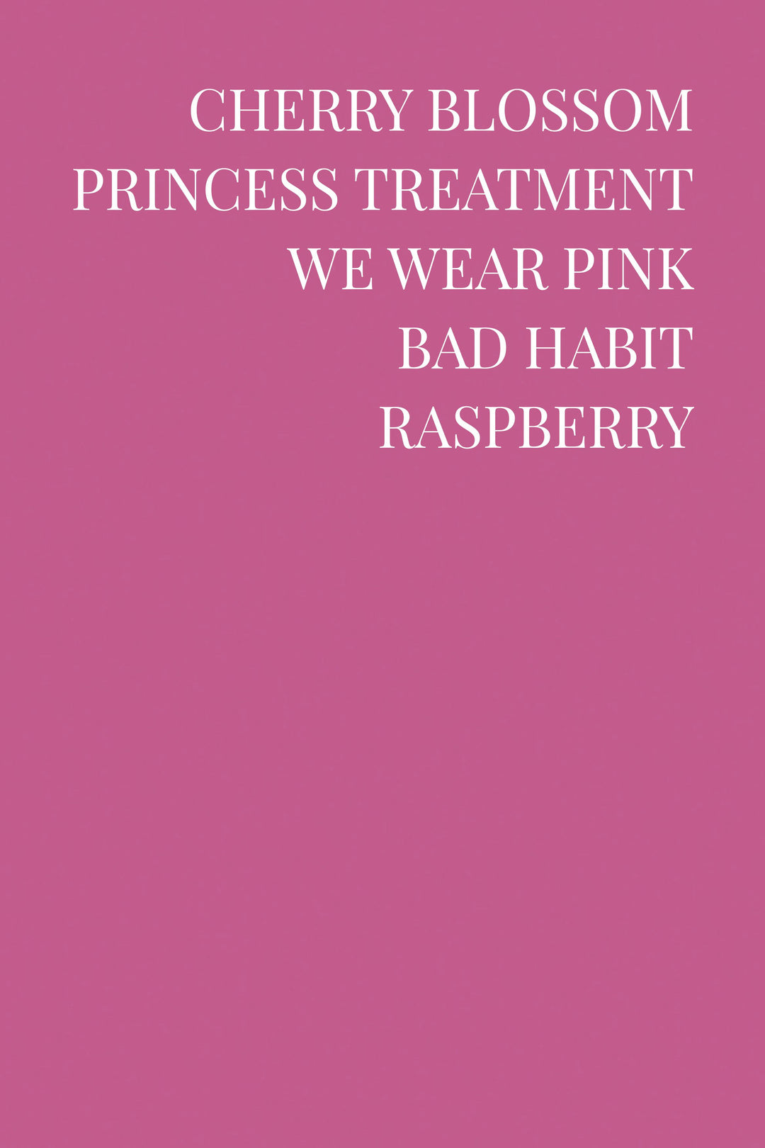 PINK COLOUR COLLECTION
