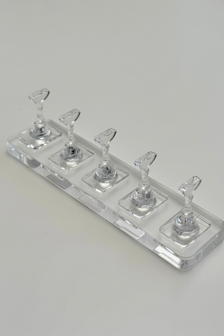 TIP HOLDER TRAY - 5 NAIL ART PRACTICE DISPLAY STANDS