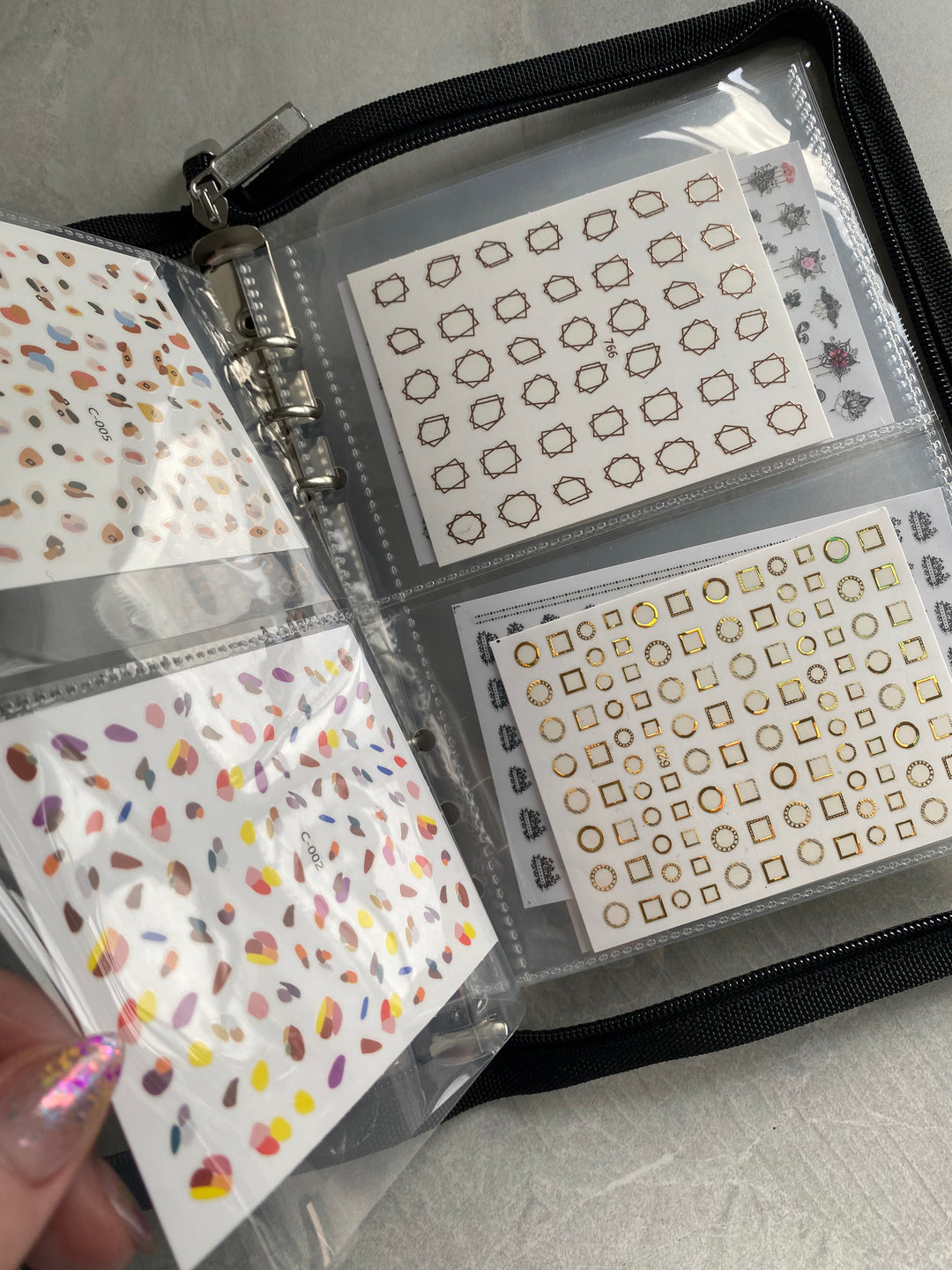 Sticker Inserts Pack -  Foil Organiser